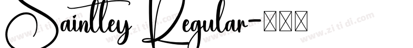 Saintley Regular字体转换